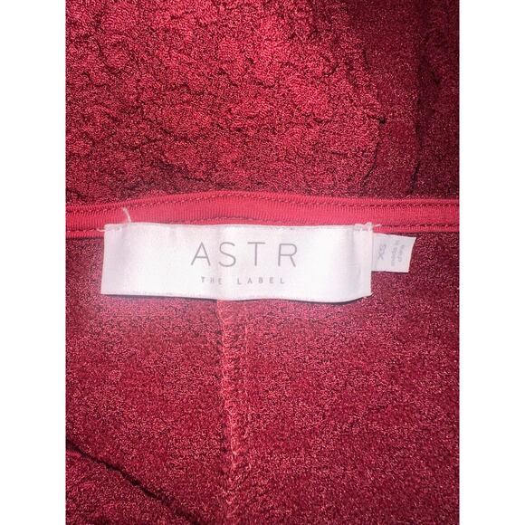 ASTR The Label Women's Maroon Deep Red Textured Midi Length Dress - Picture 4 of 6